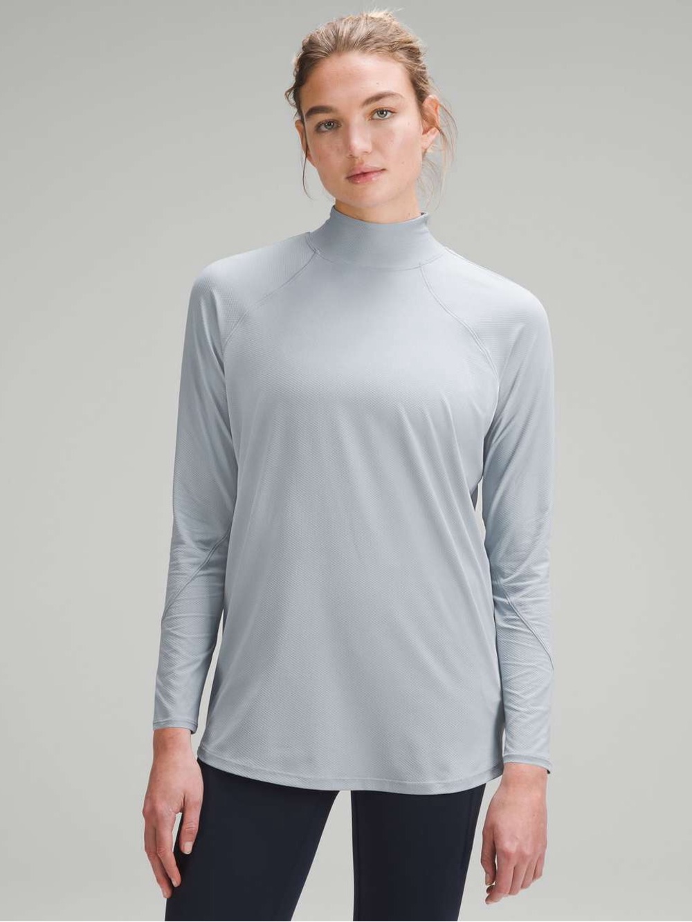 Lululemon Abrasion-Resistant High-Coverage Long-Sleeve Shirt Chambray Blue 4